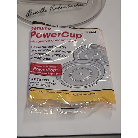Presto Power Pop Microwave Multi-Popper Orville Redenbacher's w/ 6 cups Vintage - Picture 8 of 9